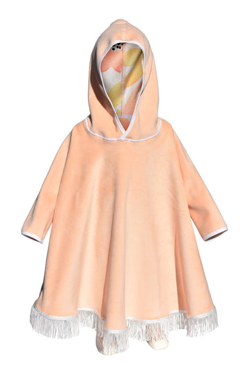 Rosie Hooded Wearable Blanket Poncho – Long Sleeve Reversible Blanket for Toddlers & Babies